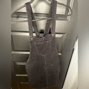 FOREVER 21 Corduroy overalls with skirt and LOTS OF POCKETS! 100% COTTON. Small